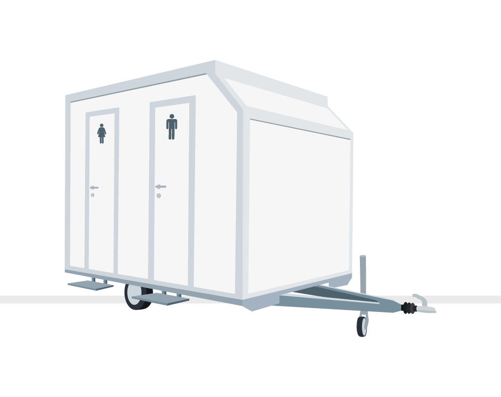 Miet WC Toilettenwagen Midi